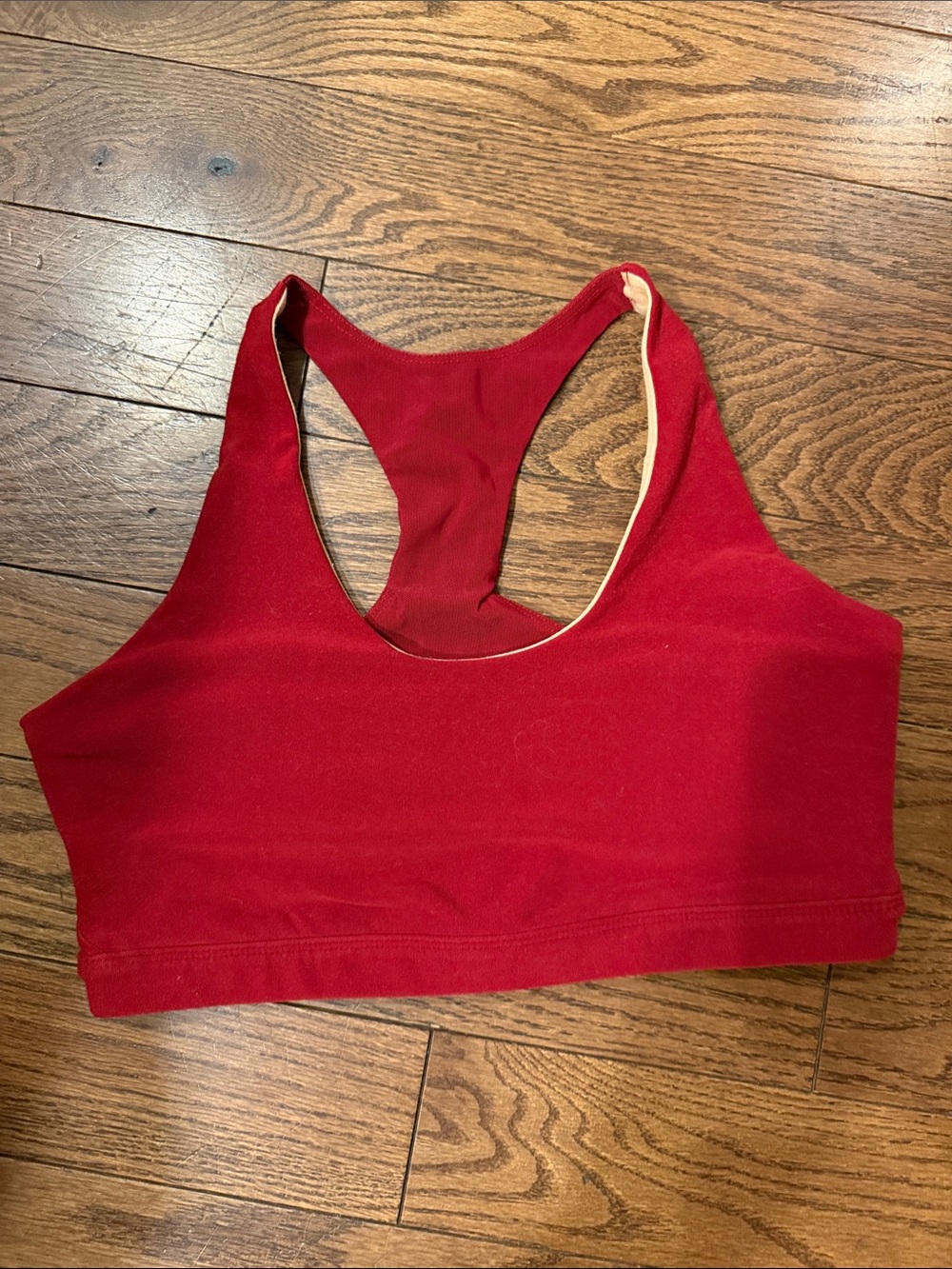 Beyond Yoga Red Racerback Sports Bralette